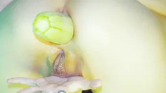 DOGGY STYLE ANAL ZUCCHINI AND GAPE (Video from Booty Pounded with Zucchini and Fisting) | Anal Anal Play Doggy Style Anal Gape