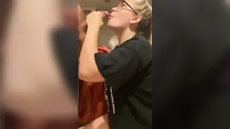 Goddess blue eyed blond gagging