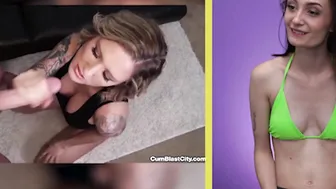 REAL OR FAKE? Big Cummed Edition She Reacts