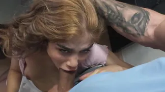 FAKEhub - Delicious Spanish eighteen getting bored and lets a stranger cumshot her bald vagina
