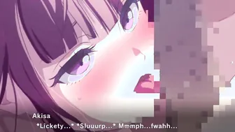 Uncensored Cartoon two Chick Akisa and Eliza for voluptuous Oral Sex