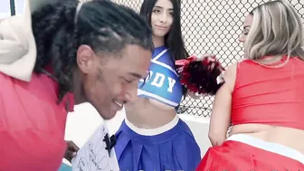 Gigantic Butt Cheerleader Violet Myers Takes bbc into Three-Way with Karmen Karma