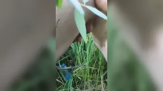 Gap porn video – Fucking my hubby with a big sex toy into the woods