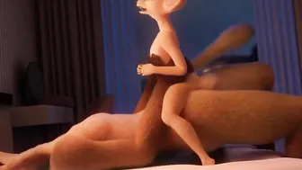 Thin Stepsister fucks MR FOX with Oral Sex Deeply and rough lovers ANAL SEX with CUMMED