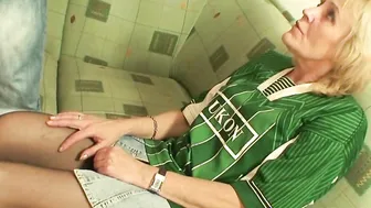 2 buddies share very older thin grandmother