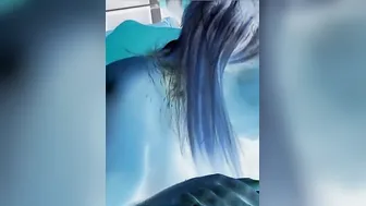X ray Head. Deep Slow Motion Throbbing Pulsating dick into