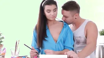 Dark Hair 18 Yo Bell Knock Spreads for Bfs Penis and beauty Load