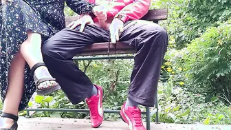 Cutie milf jerks off a huge penis inside a glass