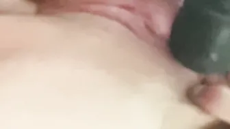 mom with bald vagina close up orgasm