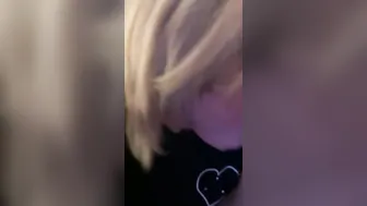 MFM 3SOME | Adorable Short Haired Blonde Sucking Off 2 Cocks