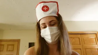 Sexual nurse blows and fucks patient