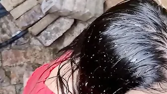 18 Yo ally mouth piss and dick blowing pov