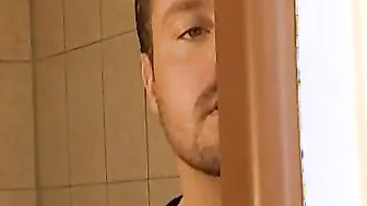 Voyeur fucks barely legal inside the butt into a outdoor sauna