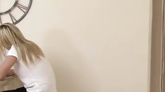 Boring Homework Makes European Stepsis Christen Courtney Hungry for Penis