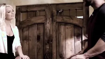 Stunning blond seduce lucky dude