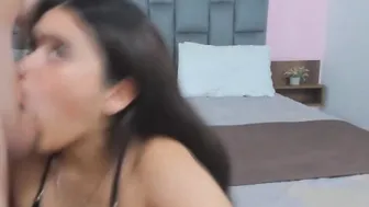 Sexy Babe Doing Hard Blowjob And Deepthroat