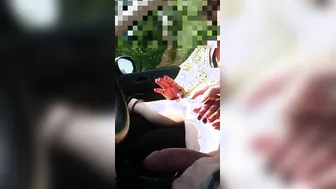 vehicle party with grandmother