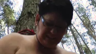 Orgasm into the forest