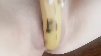 solo orgasm with favorite fruit