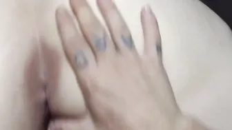 Shaking butt while she riding my penis 