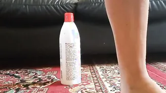 2 gigantic bottles inside the snatch