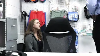 Suspect Carmen now on her knees to suck Jovans gigantic african penis