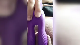 Double penetration with clitoris toy makes Mommy Orgasm