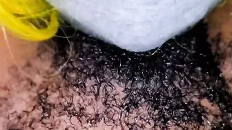 Blindfold and shyness stepsister lick my bushy cunt and offer me a shaking orgasm like never before