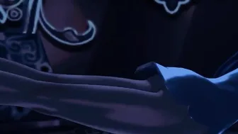 Esdeath daydreams about female domination then acts on it with 2 prisoners