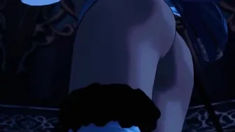 Esdeath daydreams about female domination then acts on it with 2 prisoners
