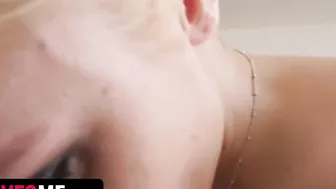 SisLovesMe - Irresistible Blonde Vixen Jade Amber Enjoying Bouncing Her Pink Twat Onto Her Stepbros Penis