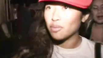 Teen slut gets spitroasted in horny frat scene