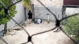 Almost porn video – She goes almost nude on street
