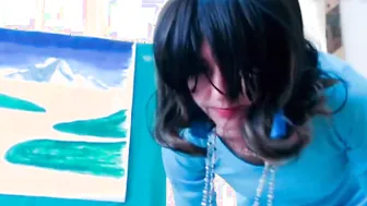 Making porn video – She Stop Her Work To Make His Dick Rough.