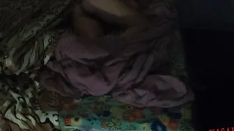 Sexual aunt shares the bed with nephew Nephew came to spend the weekend at her house and she arranged for