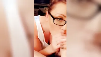 CoyWilder - Geek MILF blows dick and plays with cum