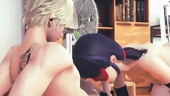 Lady Bug Anime - Ladybug head and three-way with Marie
