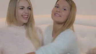 sexy Blake Eden and Abby Cross are teasing and posing