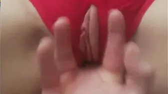 Close up Vagina Play. Clitoris Rubbing and Finger Bang into her