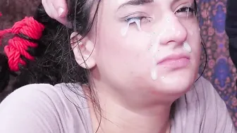 Violet Sky cum covered