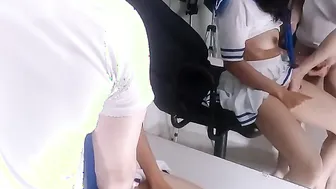 goddess college Hottie rough plowed inside the school office teachers