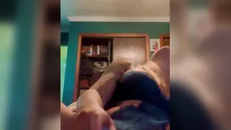 Deep throating my 9 inch sex toy