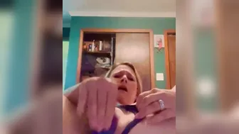 Deep throating my 9 inch sex toy
