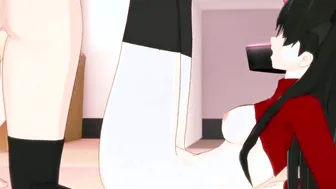 Three-Way with Saber and Rin Tohsaka Fate GO Animated