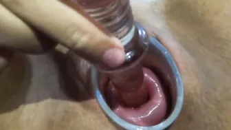 Cervix Penetration With my Glass Toy
