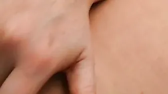 Nerdy fingering herself even before the casting started