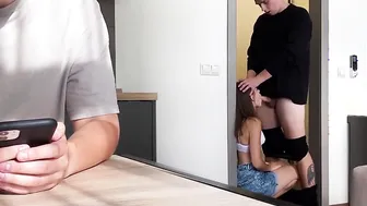 REAL CHEATING ON HER CUCKOLD HUBBY Fuck Her From Behind