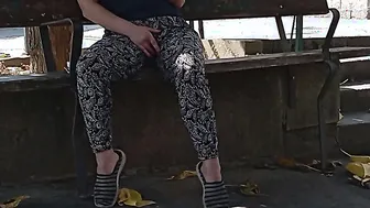 Exhibicionismo publico fumando toqueteandome en un parque