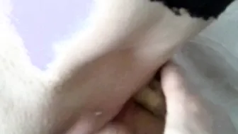 Bj with drink and burning redhead into the cunt