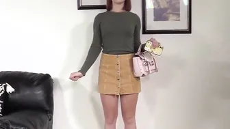 BRCC - 19yo Red Haired Getting Both Her Holes Dicked and Toyed into Casting